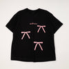 ミニリボンプリントオーバーサイズTシャツ