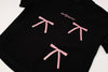 ミニリボンプリントオーバーサイズTシャツ