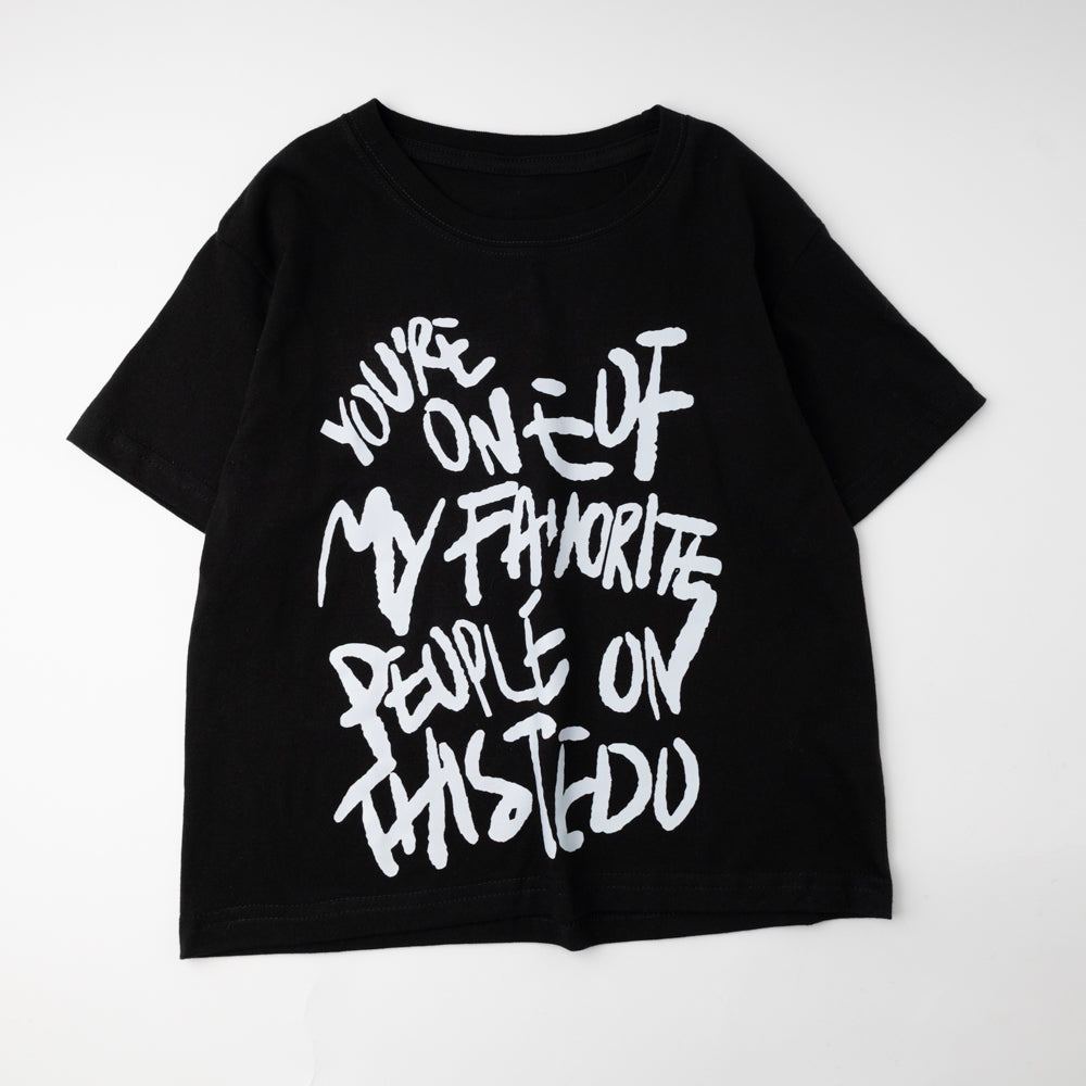 ペイントプリントデザインオーバーサイズTシャツ