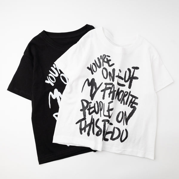 ペイントプリントデザインオーバーサイズTシャツ