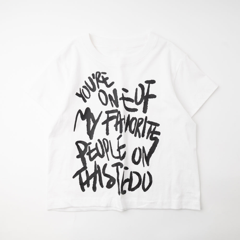 ペイントプリントデザインオーバーサイズTシャツ