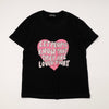 ハートロゴプリントデザインTシャツ