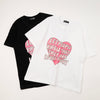 ハートロゴプリントデザインTシャツ