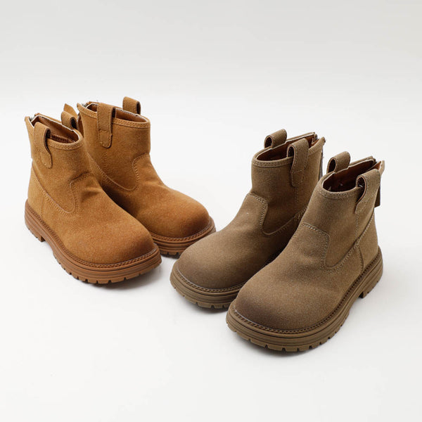 スエードショートブーツ