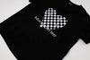 ブロックチェックハートプリントオーバーサイズTシャツ