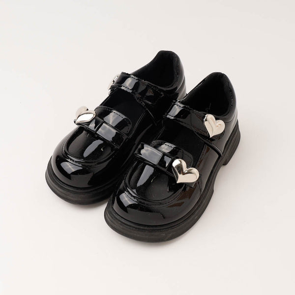 エナメルハートベルトローファー