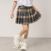 【インナーパンツ付】チェックプリーツスカート