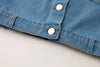 パールデザインデニムジャケット
