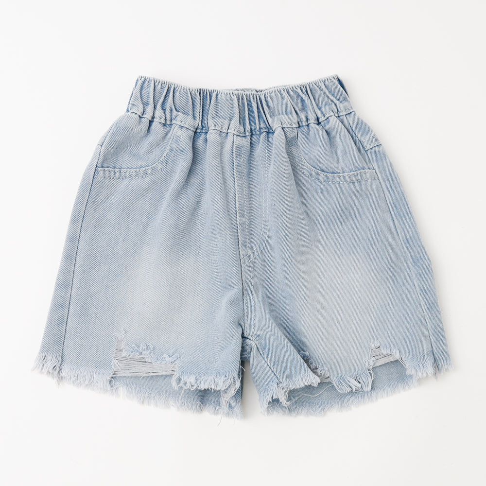 ダメージデニムショートパンツ