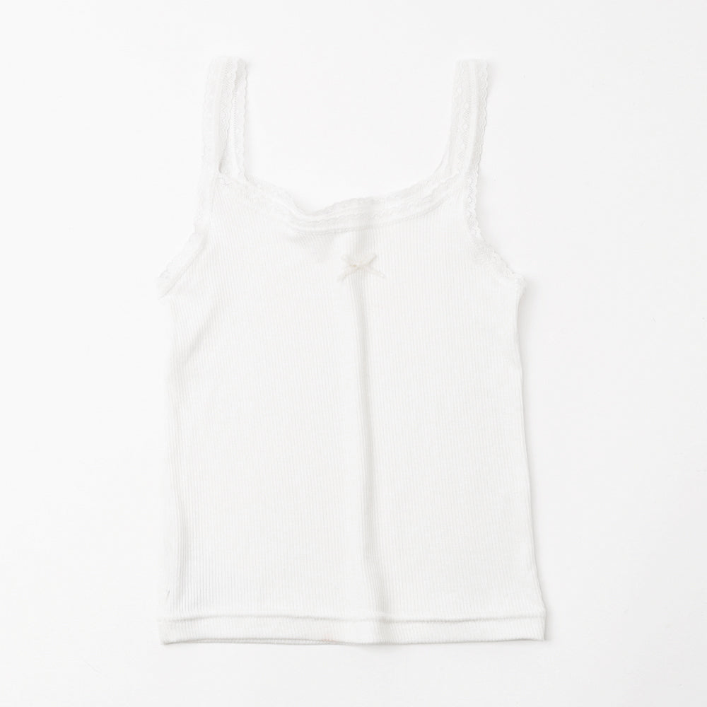 レースショルダーリボンキャミソール