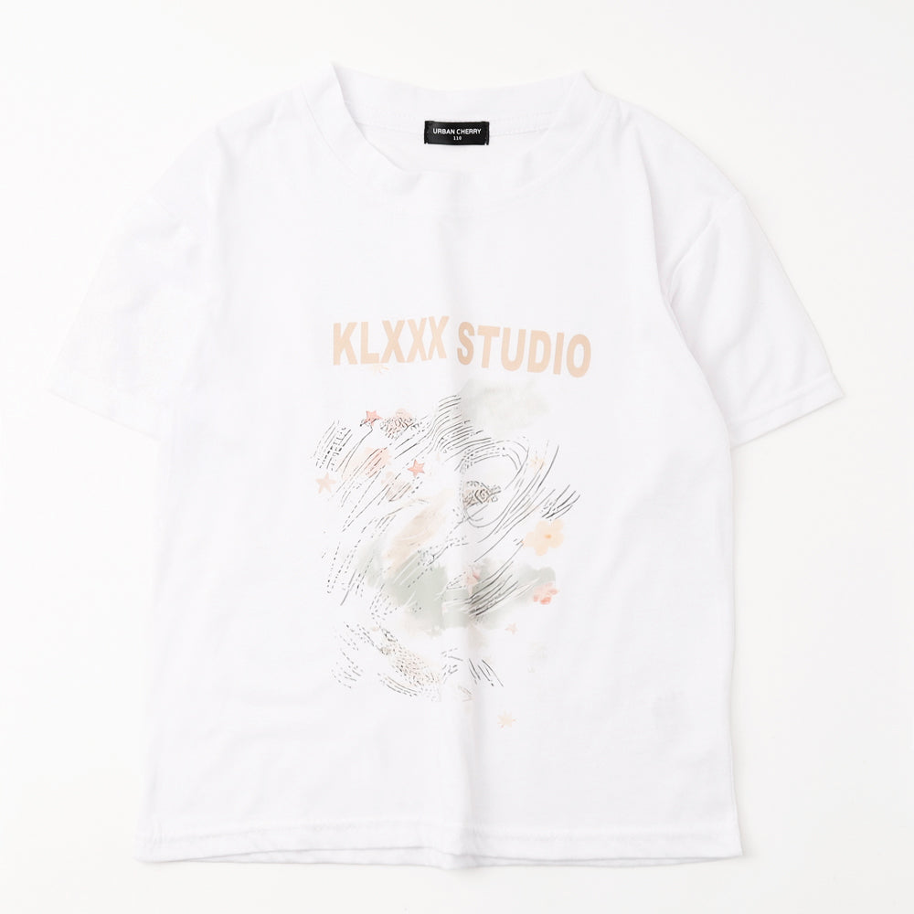 フロントプリントオーバーサイズTシャツ