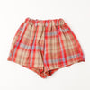 【2点セット】チェックティアードフリルトップス＋ショートパンツ