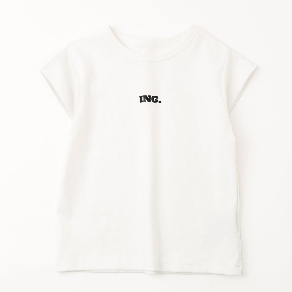 ワンポイントフレンチスリーブTシャツ