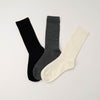 【3足セット】ベーシックカラーリブソックス