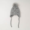 ポンポンリボンニット帽
