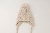 ポンポンリボンニット帽