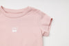 バックオープンフロントチェリーロゴミニTシャツ