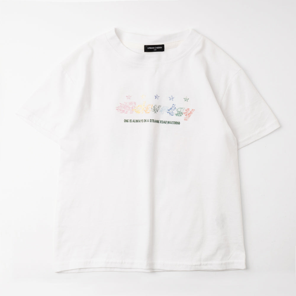 ポップカラースターデザインTシャツ
