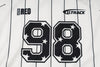 【U.TRACK/ユードットトラック】"感激サラメッシュ"ナンバーロゴストライプTシャツ