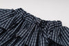 【2点セット】サイドスリットプリントTシャツ＋チェックティアードスカート