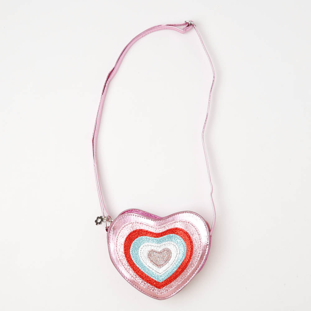 グリッターダイカットハートショルダーバッグ