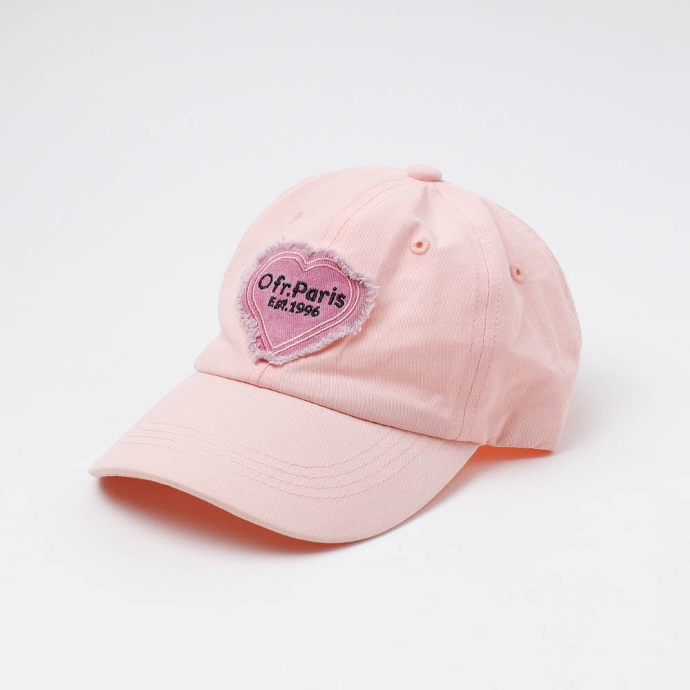 フリンジハートワッペンライクキャップ