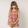 【2点セット】チェックティアードフリルトップス＋ショートパンツ