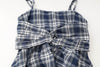 チェックヘムキャミワンピース