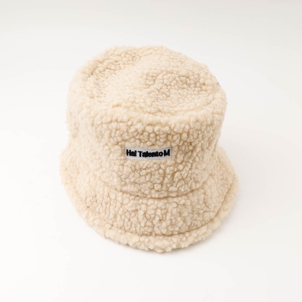 ワンポイントロゴボアバケットハット