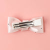 【2個セット】ドットサテンリボンヘアピン