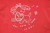 マルチプリント配色メロウTシャツ