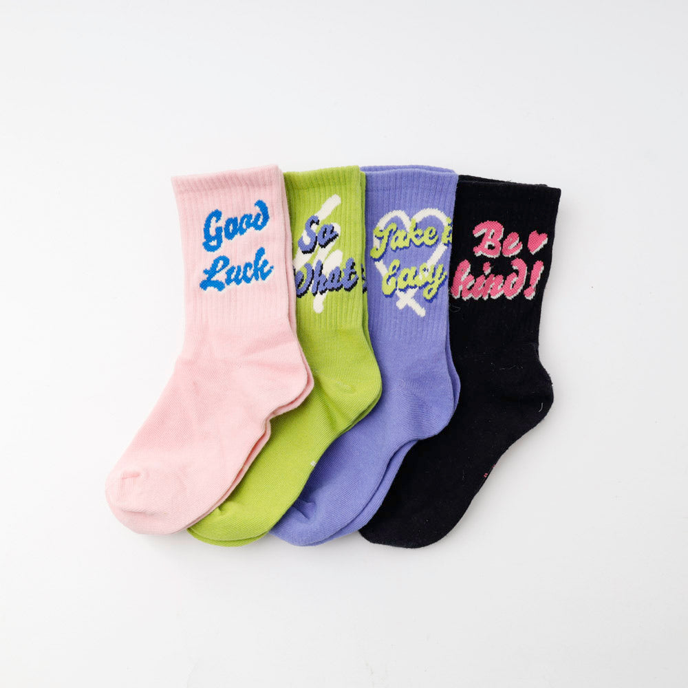 4足セット】ペイントロゴデザインソックスセット|子供服・キッズ