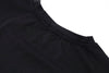 フロントロゴプリントドロップショルダークロップドTシャツ