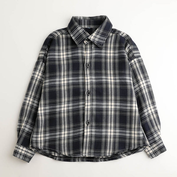 オーバーサイズチェックネルシャツ