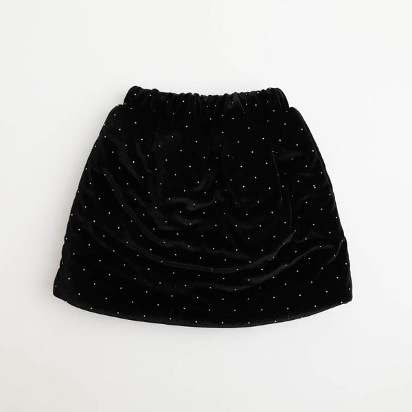 ミニドットベロア台形スカート