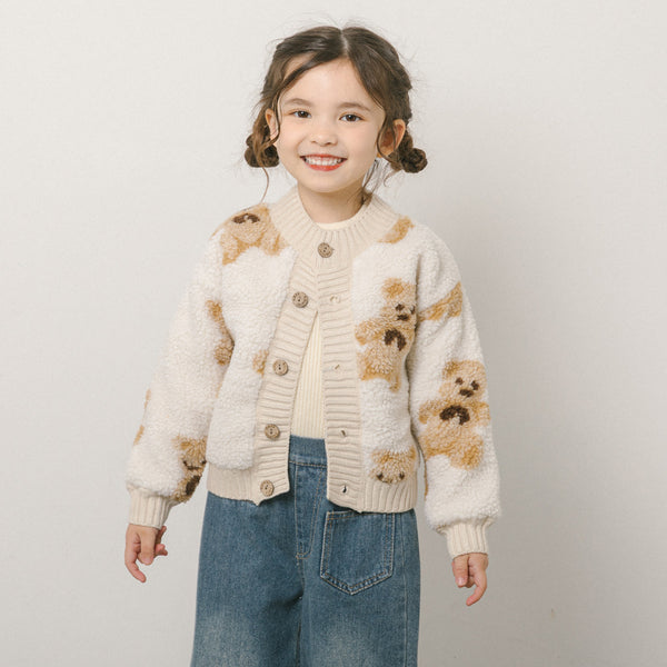 クマさんボアカーディガン