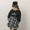 【2点セット】ロゴトレーナー＋チェックスカート