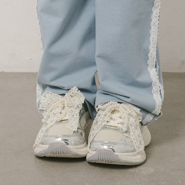 【リボンチャーム付き】メタルダッドスニーカー