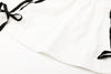 【2点セット】リボンプリントTシャツ＋サイドラインスカート