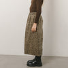 レオパードロングIラインスカート