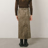 レオパードロングIラインスカート
