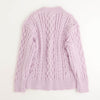 ケーブル編みニットプルオーバー