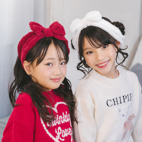 ふわふわリボンヘアバンド