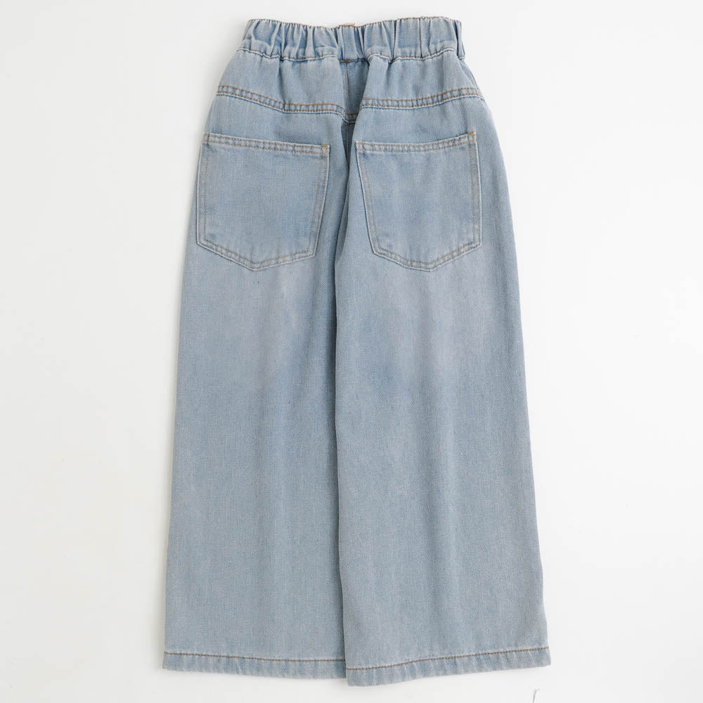 マルチ刺繍デザインデニムパンツ