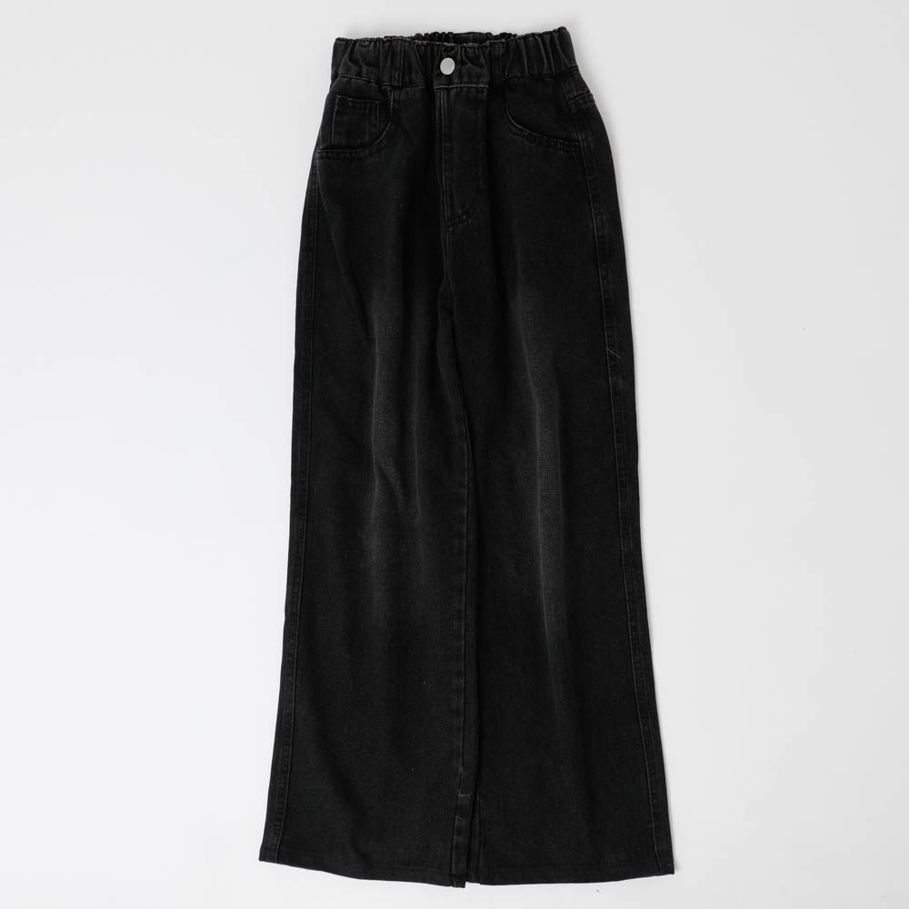 ウォッシュデザインワイドデニム