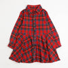 チェックネルシャツワンピース