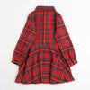 チェックネルシャツワンピース