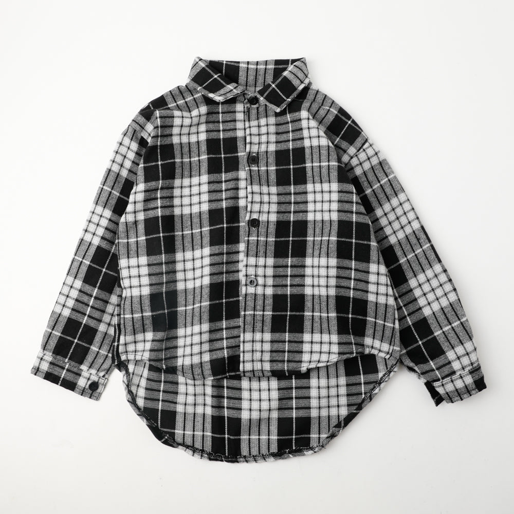 オーバーサイズチェックシャツ