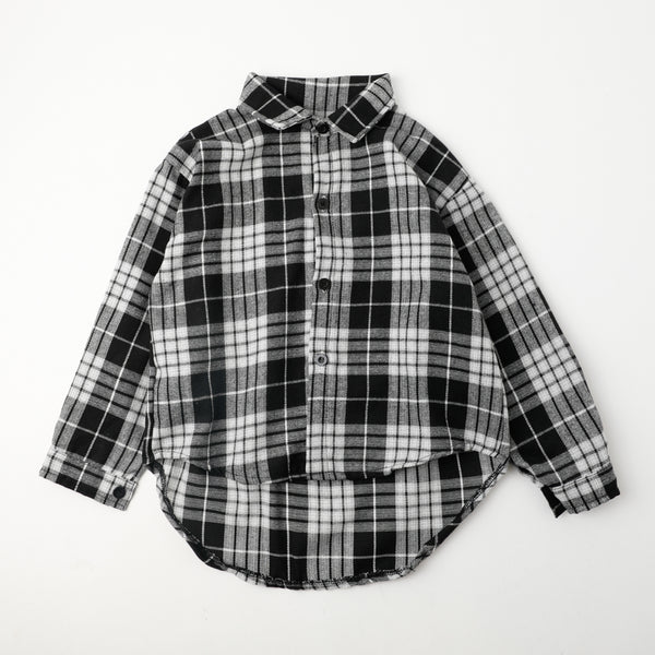 オーバーサイズチェックシャツ