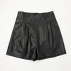 フェイクレザーショートパンツ